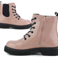 GEMMA Girls Kids Patent Ankle Boots in Nude