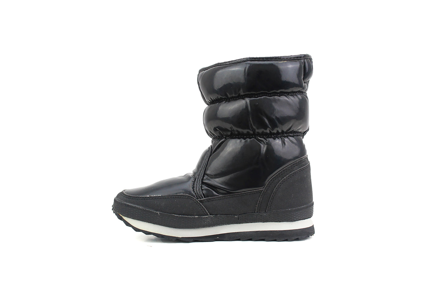 Womens Snow Boots Faux Fur Lined Thermal in Black