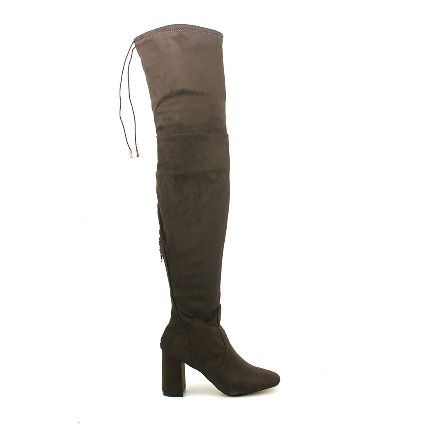 OLB838 Womens Over the Knee Thigh High Boots in Khaki