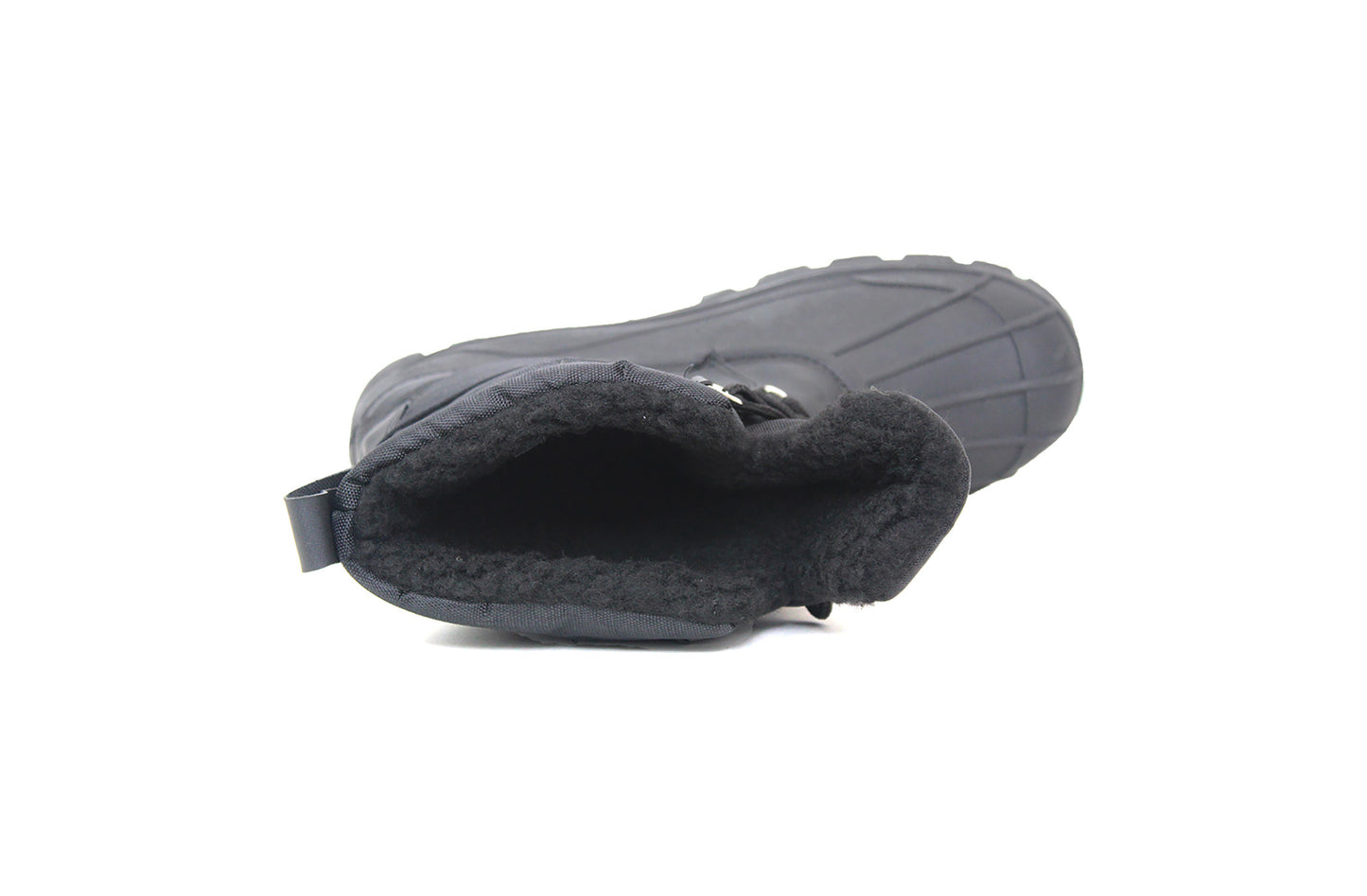Womens Fleece Lined Thermal Snow Boots in Black