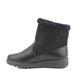 B754828 Womens Faux Suede Fur Lined Ankle Boots in Black