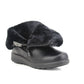 B754828 Womens Faux Suede Fur Lined Ankle Boots in Black