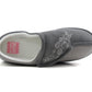 JULIE Womens 2 Tone Memory Foam Slippers in Grey Charcoal