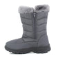 ROTNA Womens Faux Fur Lined Snow Boots in Grey