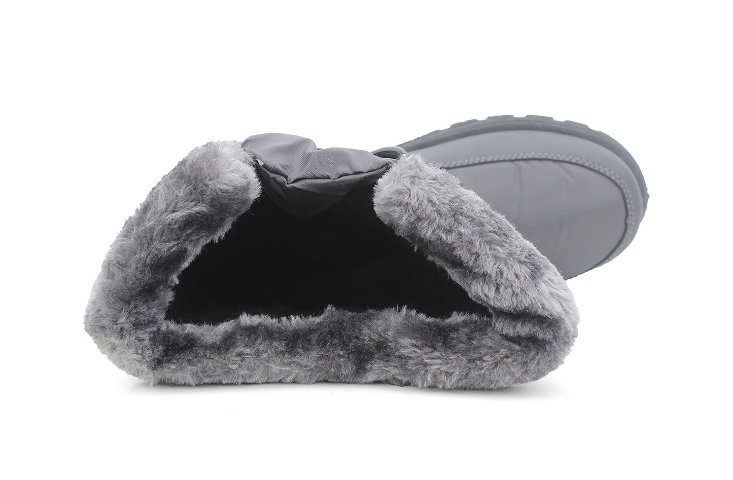 ROTNA Womens Faux Fur Lined Snow Boots in Grey