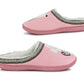MARY Womens Character Mouse Faux Fur Line Slippers in Pink