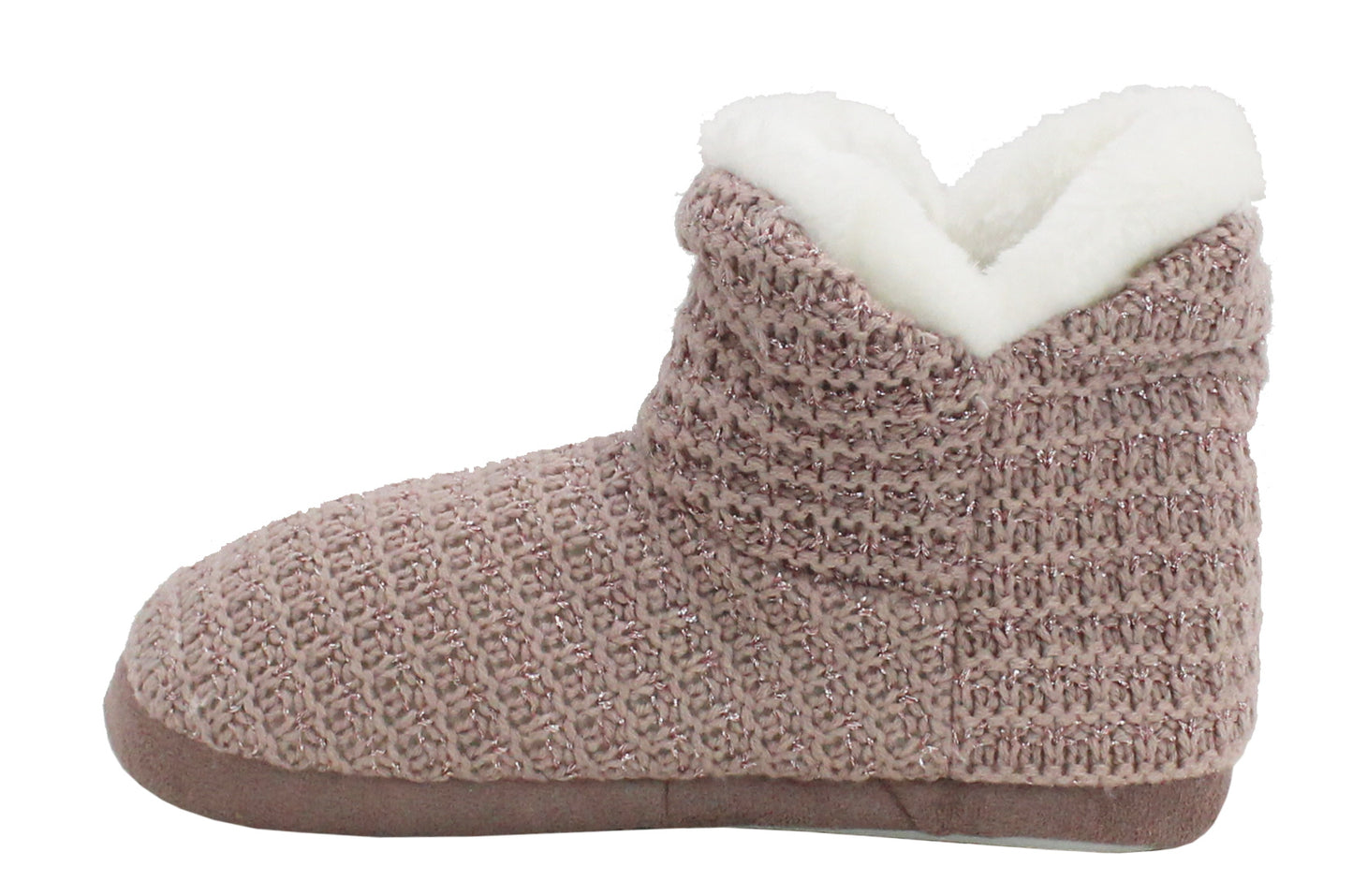 SHERRINGTON Womens Bootie Slippers in Pink