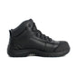 Mens Leather Work Shoes Non-Metal Military Safety Boots in Black