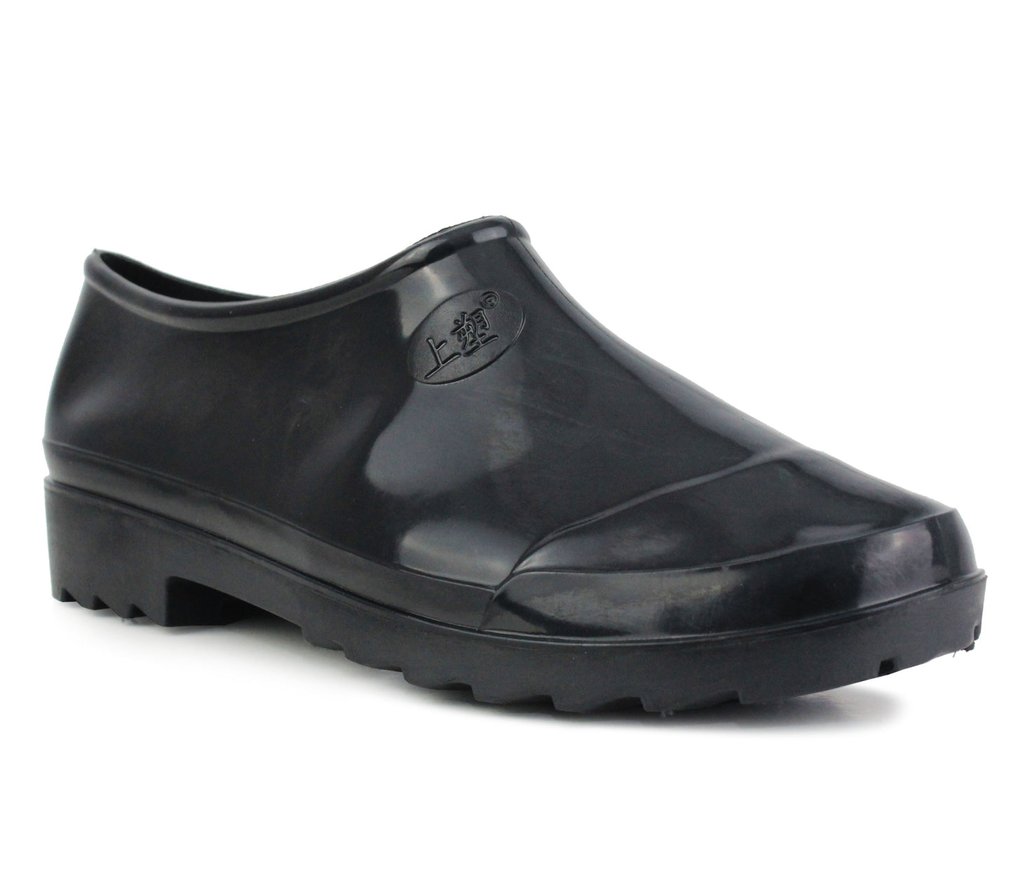 DUFF Unisex Slip On Low Cut Welly Clogs in Black