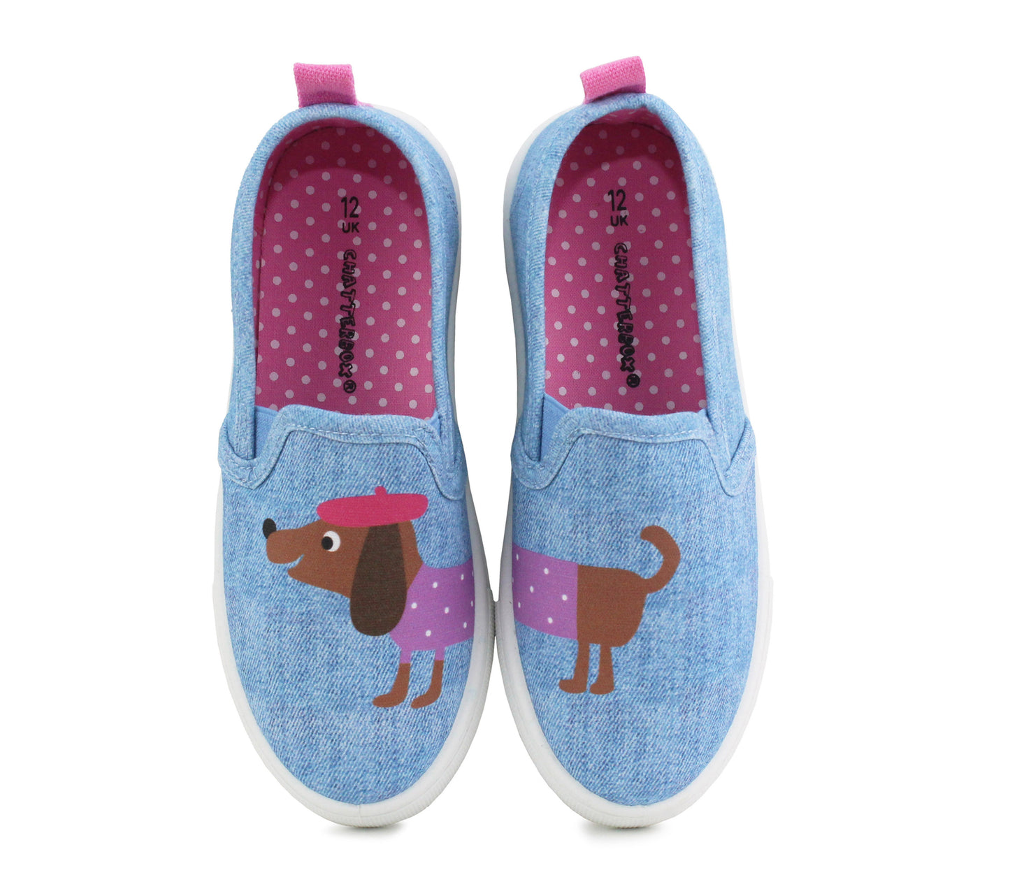 SAUSAGE DOG Girls Kids Pumps