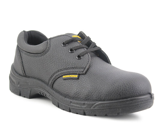 GS2 Mens Womens Leather Safety Boots in Black