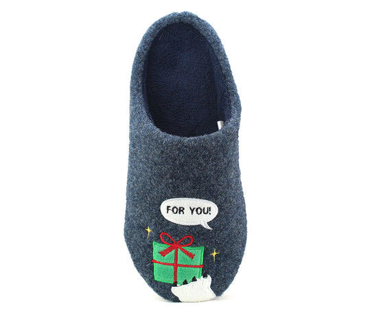 SANTA Mens Festive Christmas Gift Novelty Slippers