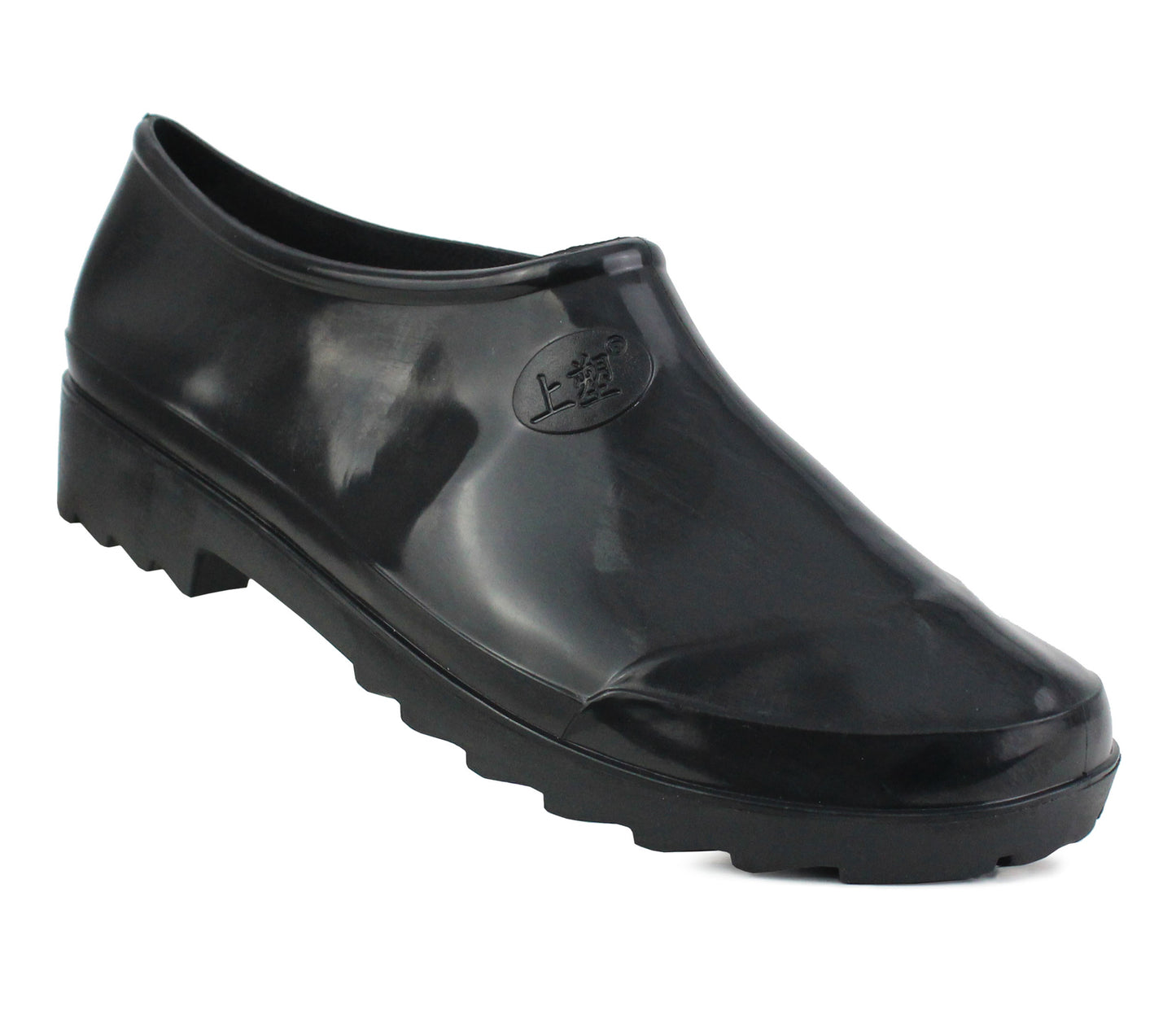 DUFF Unisex Slip On Low Cut Welly Clogs in Black