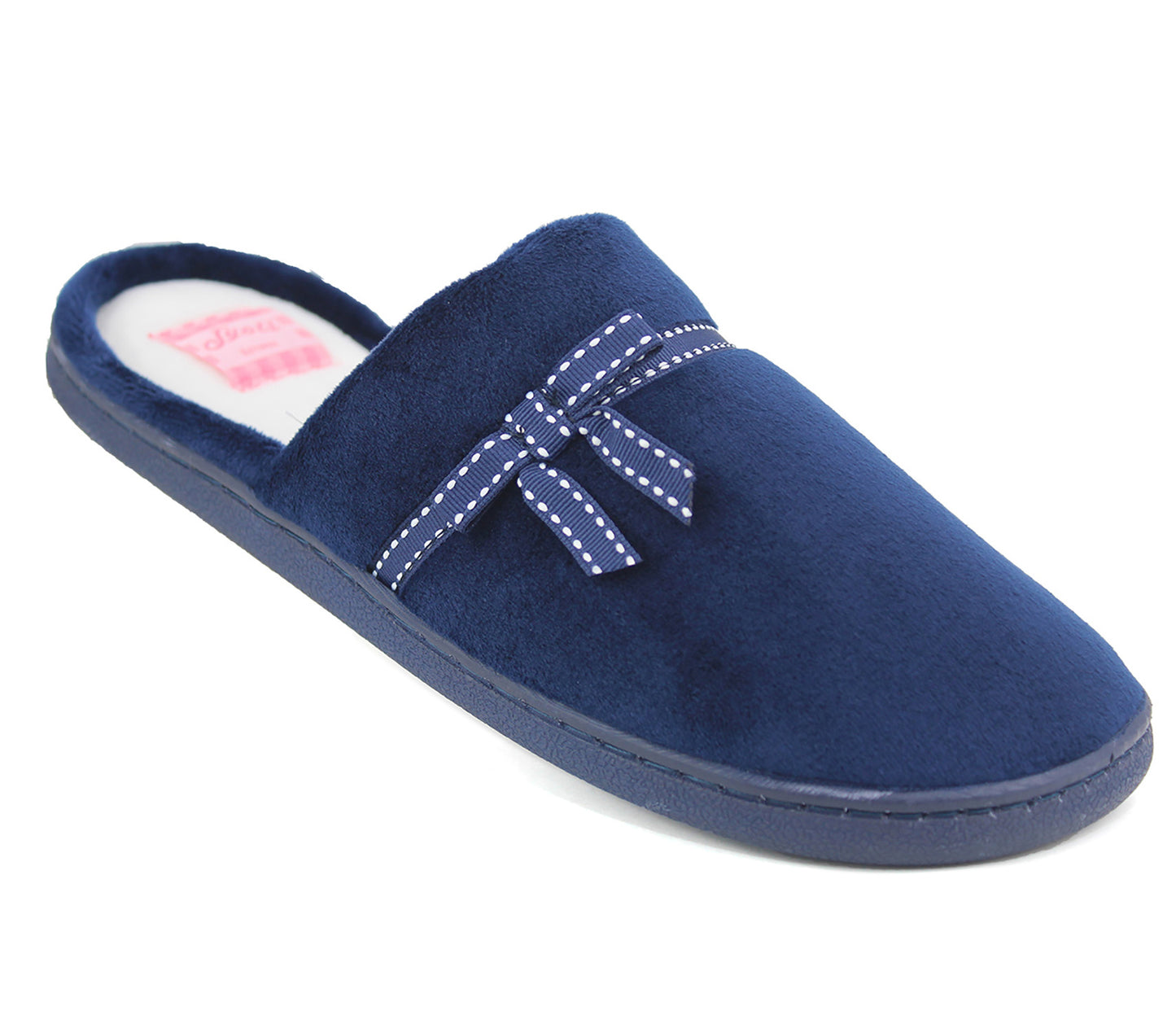 GRACE Womens Mule Slippers in Navy