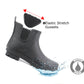 PEPE Womens Ankle High Wellies in Black