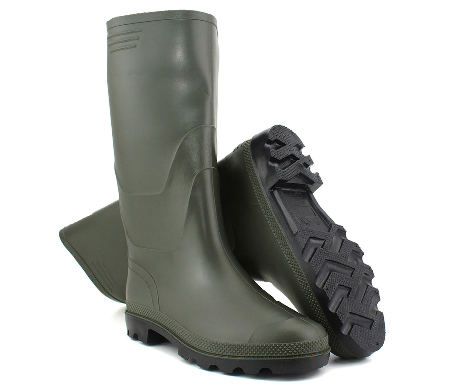 JONSON Mens Wellington Boots in Green