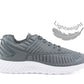 TRAX Mens Lightweight Running Trainers in Grey (D)