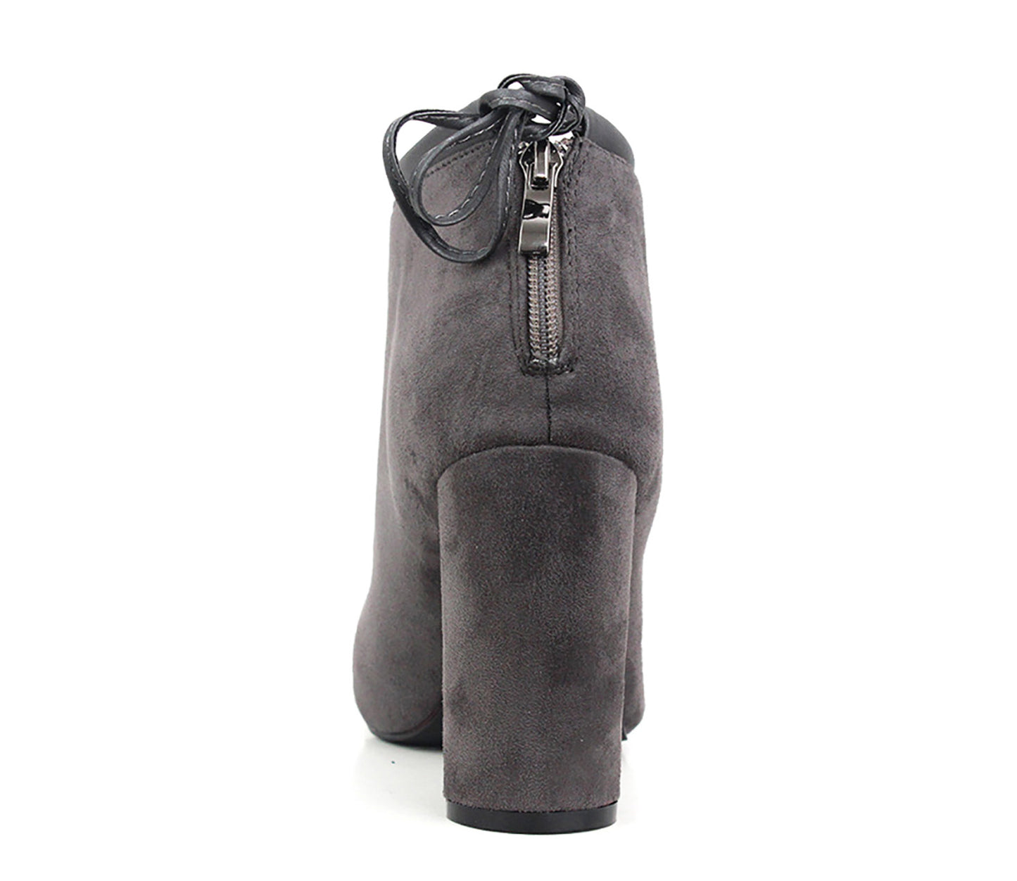 F50873 Womens Faux Suede Ankle Boots in Grey