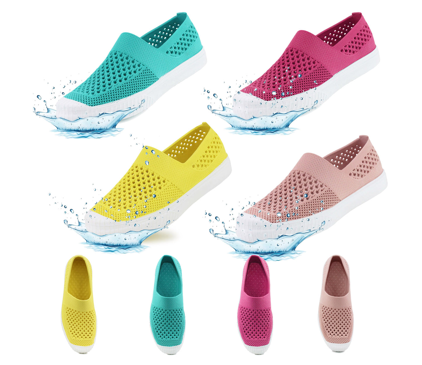 KATIE Womens Quick Dry Aqua Wet Shoes in Fuchsia