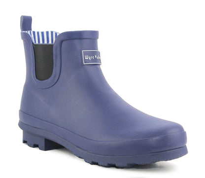 PEPE Womens Ankle High Wellies in Navy