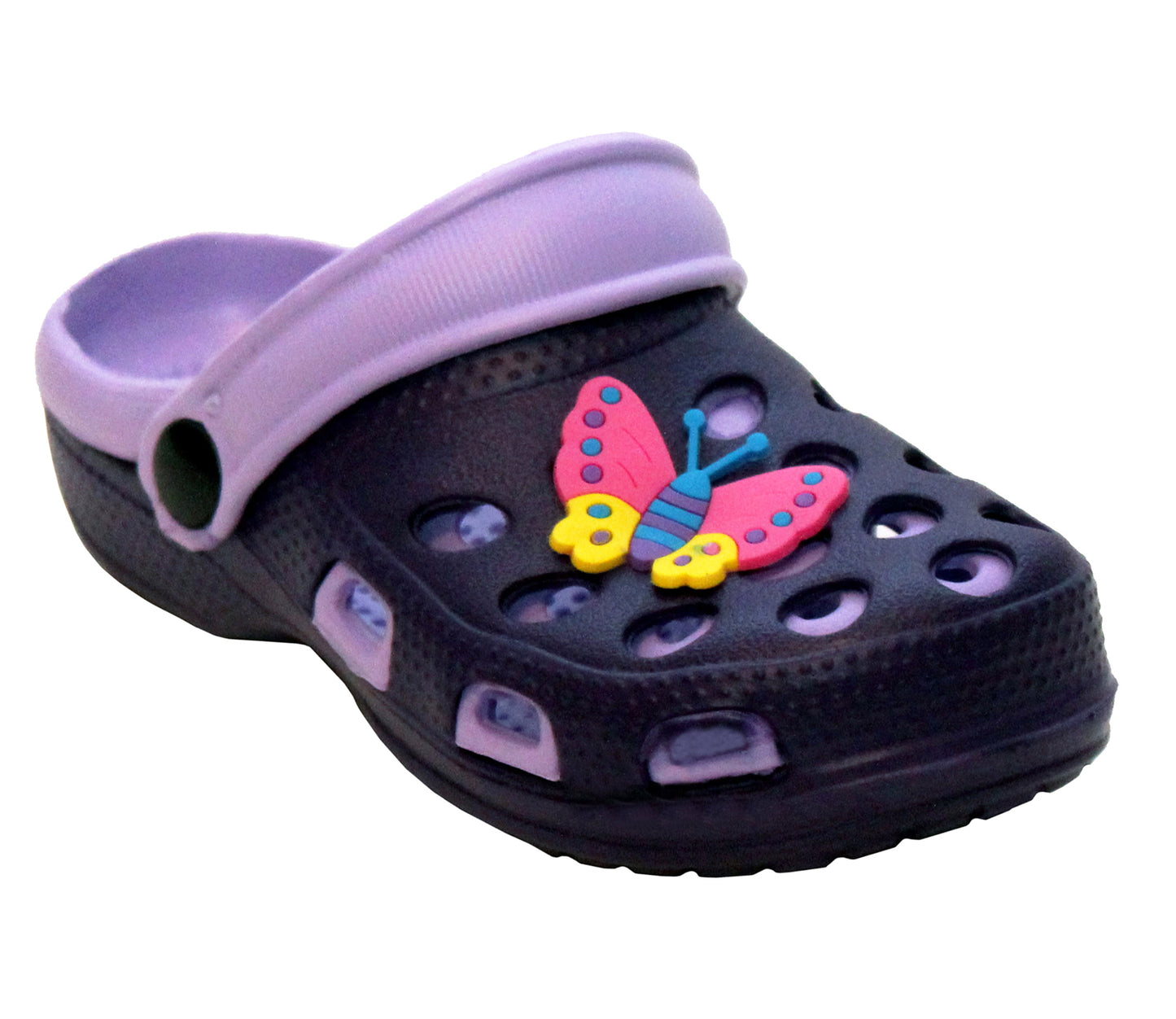 TARAZ Girls Lightweight EVA Clogs in Purple & Lilac