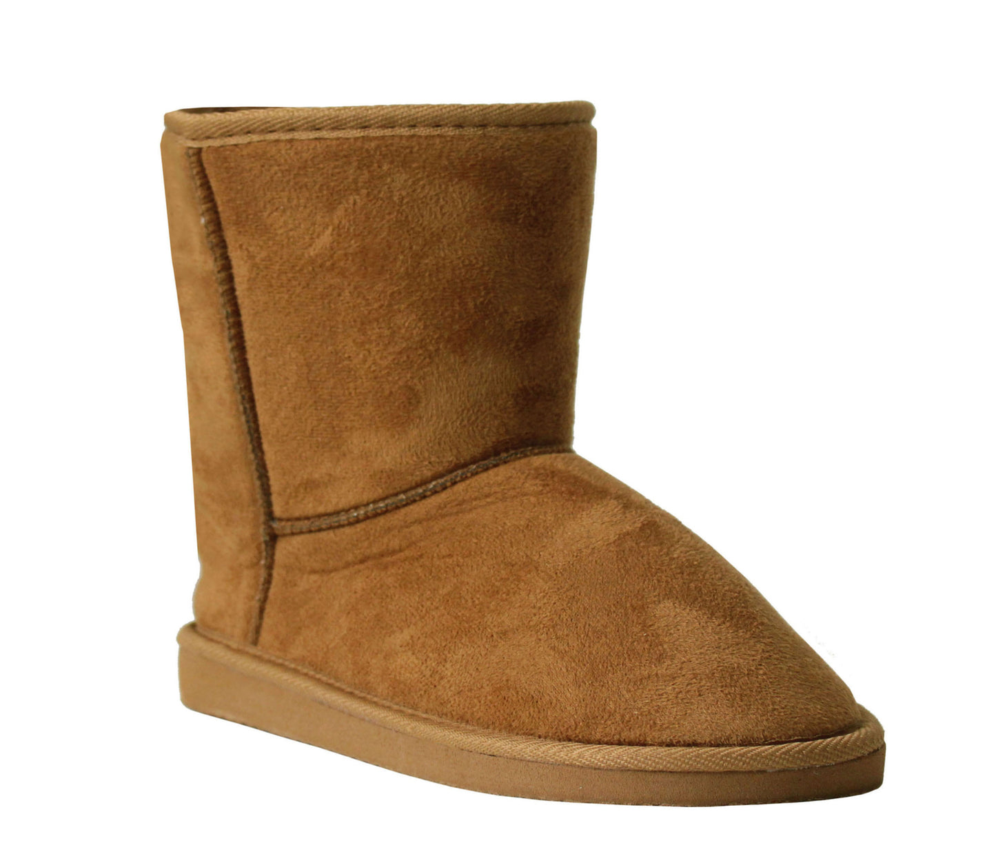 SANDYK Girls Kids Warm Ankle Boots in Tan