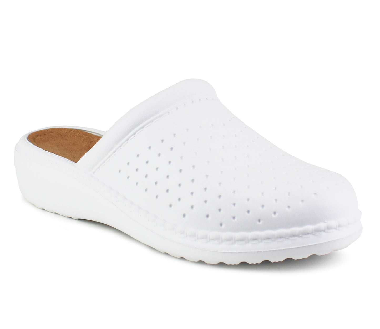 ROKYA Womens Lightweight EVA Nurse Shoes in White