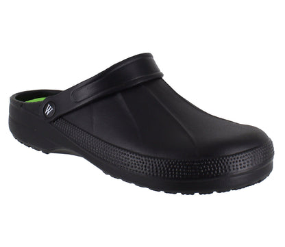 Mens Wetlands Clogs in Black