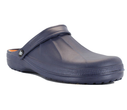 Mens Wetlands Clogs in Navy