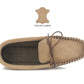Mens Leather Moccasins in Taupe