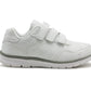 WEISS Unisex Touch Fasten Trainers in White