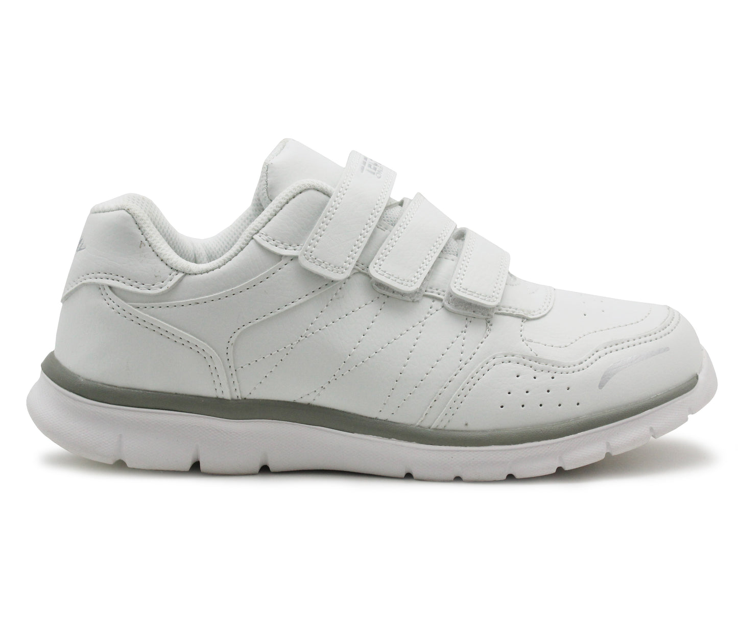 WEISS Unisex Touch Fasten Trainers in White