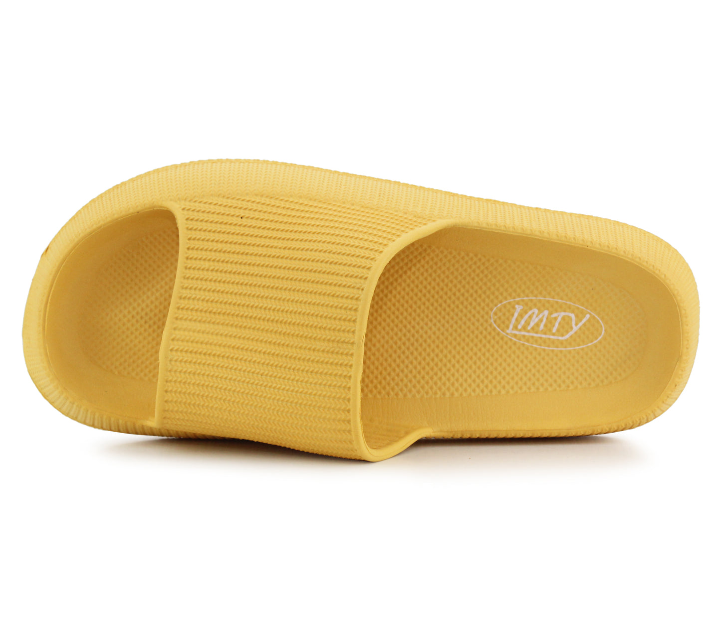 LUKE- Womens Lightweight Chunky Sliders in Yellow