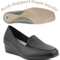 W26003 Womens Arch Support Loafers in Black