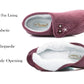 LILYANNA Womens Wide Opening Diabetic Faux Fur Slippers in Purple