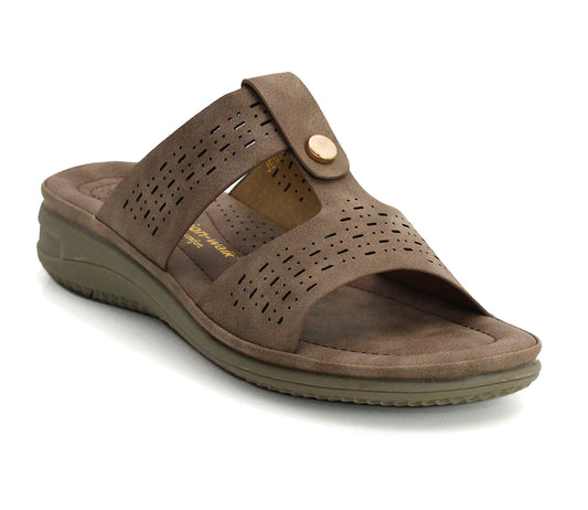 JEMIMA Womens Mules Sandals in Beige