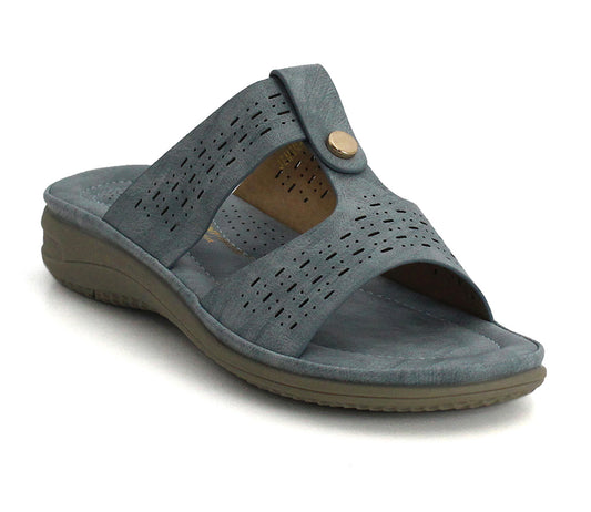 JEMIMA Womens Mules Sandals in Blue